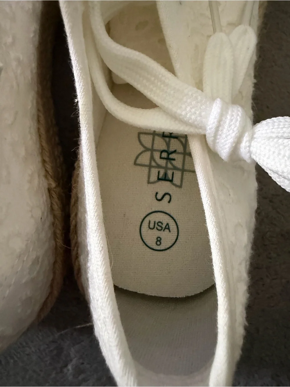Serra Cream Lace-Up Espadrille Sneaker